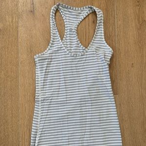 Lululemon stripes workout tank top